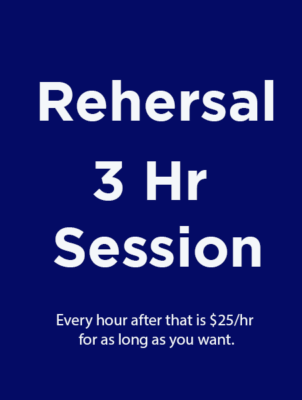 Band Rehearsal Rental 3Hr Block